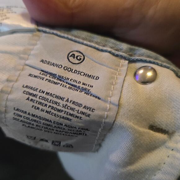 AG Adriano Goldschmied The Phoebe Foil Jeans NWT Size 27 - Picture 4 of 10